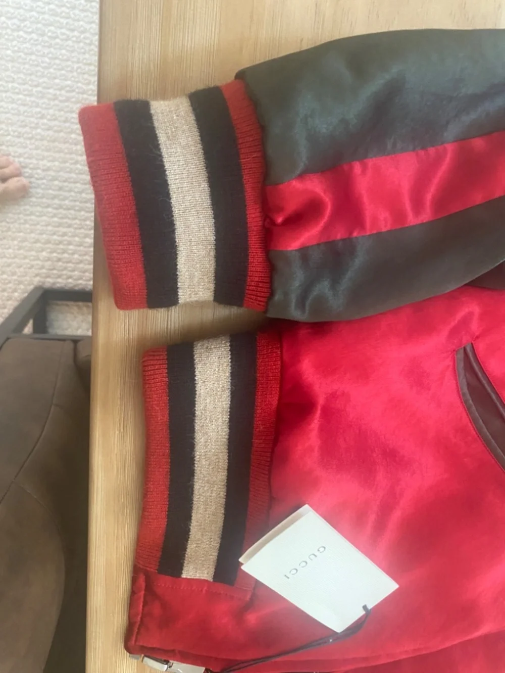 Never worn with tags dead stick Gucci 2 in one reversible jacket